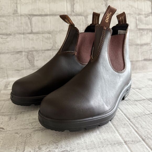 NWB Blundstone Originals 500 Stout Brown Leather Chelsea Boots Gorpcore Sz 10.5 main image 12